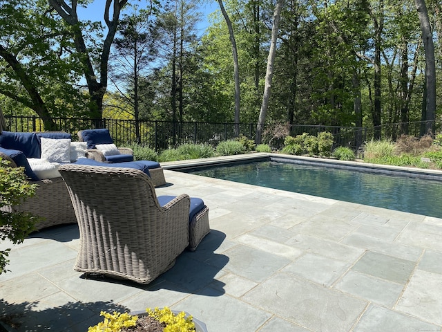 11 Thomas Rd, Westport, CT 06880 - view of pool featuring a patio and fence