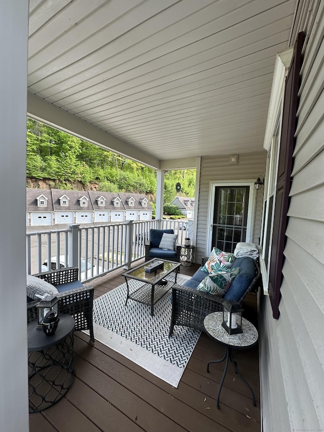 95 S Ridge Ln Unit D201, Berlin, CT 06037 - deck featuring an outdoor living space