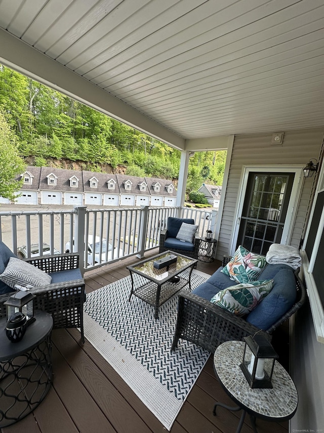 95 S Ridge Ln Unit D201, Berlin, CT 06037 - wooden terrace featuring outdoor lounge area