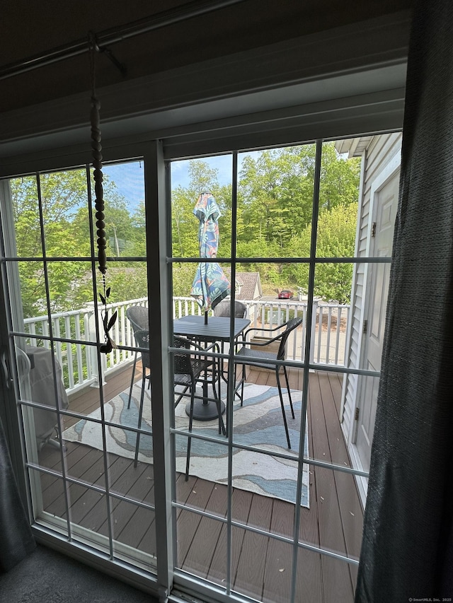 95 S Ridge Ln Unit D201, Berlin, CT 06037 - doorway to outside with plenty of natural light and wood finished floors