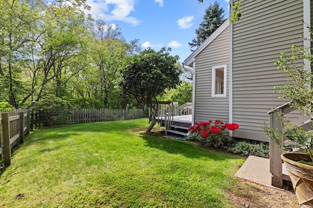 18 Charles St, Groton, CT 06355 - view of yard with a wooden deck