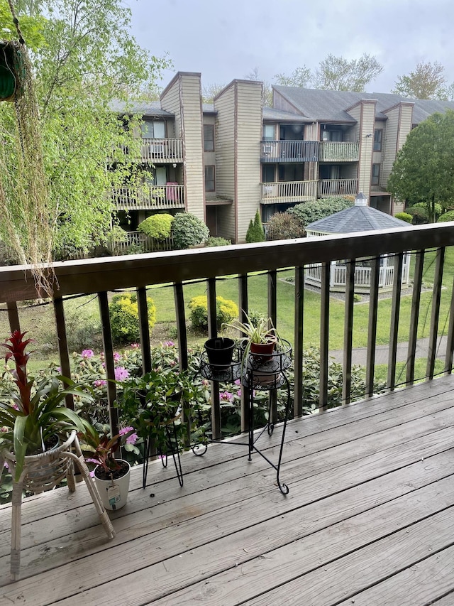 130 Coe Ave Unit 81, East Haven, CT 06512 - deck featuring a gazebo