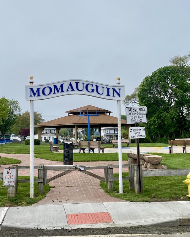130 Coe Ave Unit 81, East Haven, CT 06512 - view of home's community with a lawn and a gazebo