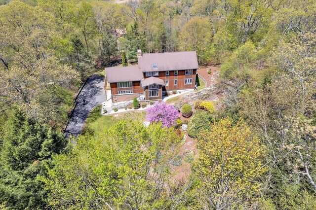 81 Georges Ln, Monroe, CT 06468 - aerial view of property and surrounding area featuring a forest
