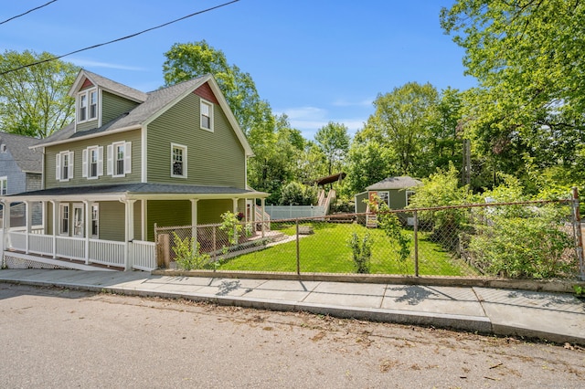 29 E Cliff St, Norwich, CT 06360 - view of front of home featuring covered porch