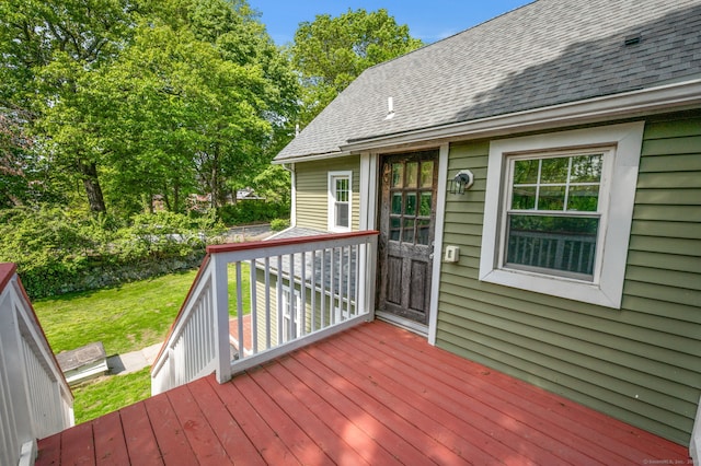 29 E Cliff St, Norwich, CT 06360 - wooden terrace with a yard