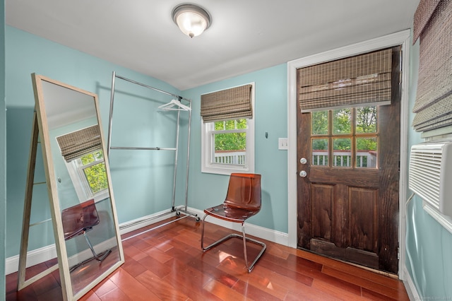29 E Cliff St, Norwich, CT 06360 - entryway with baseboards and wood finished floors