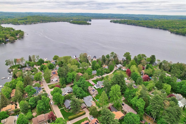 50 Hill Top Rd, Morris, CT 06763 - aerial perspective of suburban area featuring a nearby body of water and a heavily wooded area