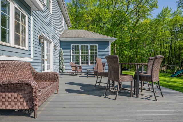 view of deck