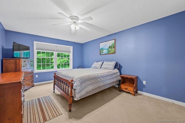24 Secret Mountain Trl, Canton, CT 06019 - bedroom featuring carpet floors, baseboards, a ceiling fan, and a textured ceiling