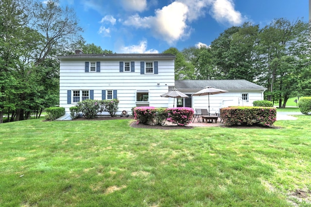 481 Clearbrook Rd, Orange, CT 06477 - back of house featuring a lawn and a patio area
