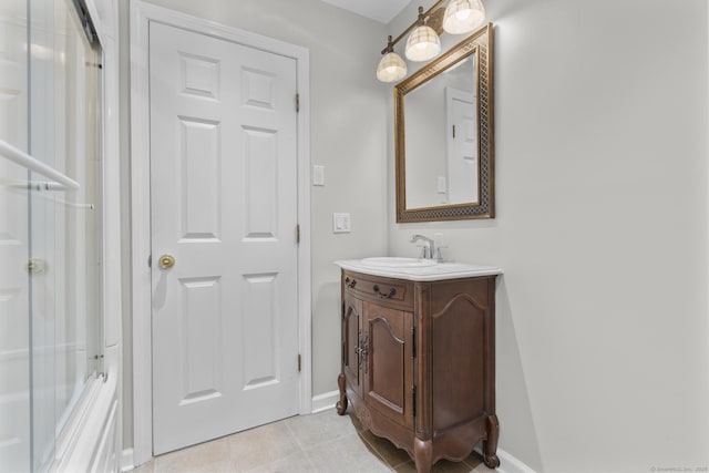 43 Atwater St, Milford, CT 06460 - full bath featuring vanity and tile patterned flooring