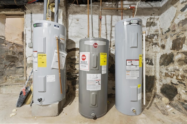 utilities featuring electric water heater