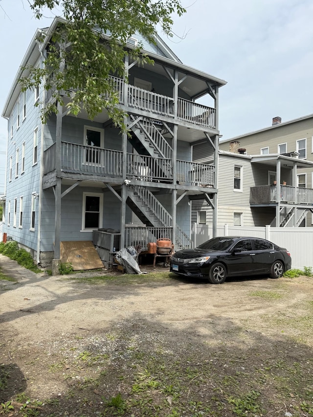 view of property with stairs
