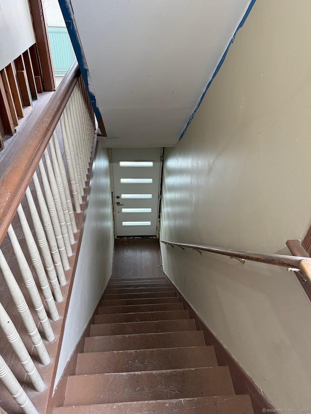 view of stairway