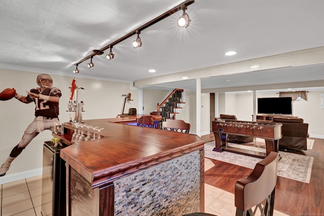 13 Carol St, Enfield, CT 06082 - indoor dry bar featuring stairway and recessed lighting
