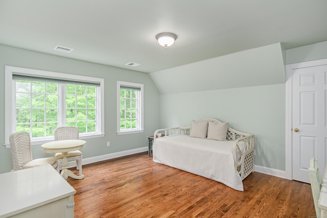 34 Avalon Dr, Middlebury, CT 06762 - bedroom with baseboards, vaulted ceiling, and wood finished floors
