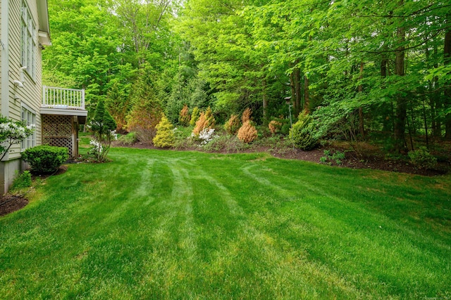 34 Avalon Dr, Middlebury, CT 06762 - view of grassy yard featuring a view of trees