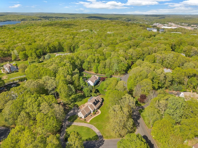 34 Willow Ln, East Lyme, CT 06333 - drone / aerial view of a forest and a large body of water