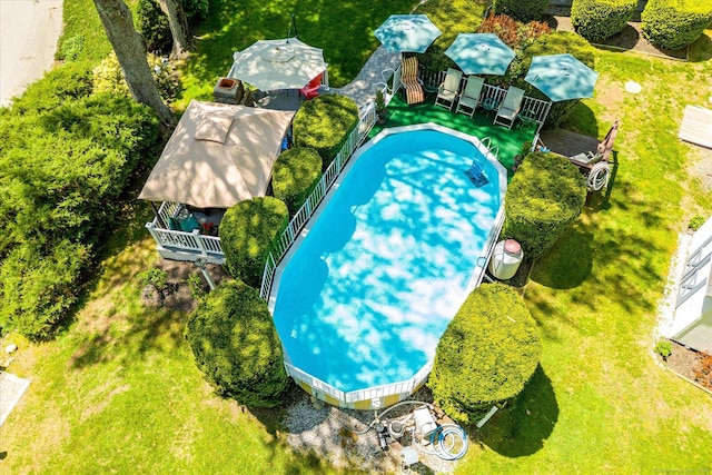 255 Killingly Rd, Pomfret, CT 06259 - aerial view of a pool area