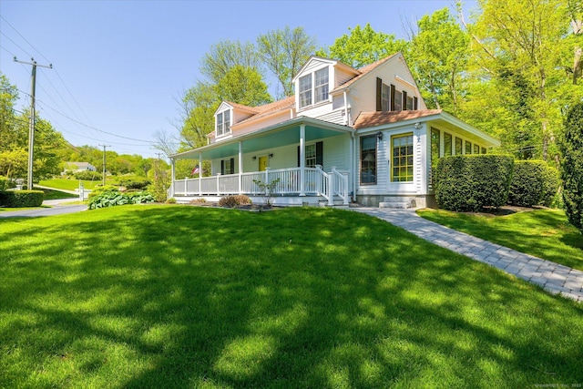 255 Killingly Rd, Pomfret, CT 06259 - view of front of home with covered porch and a front lawn