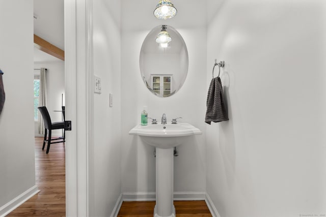 40 High Ridge Rd, Hamden, CT 06514 - bathroom featuring wood finished floors and baseboards