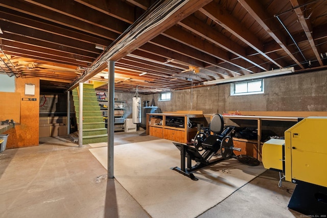 16 Ellsworth Rd, East Windsor, CT 06016 - below grade area with plenty of natural light and stairs