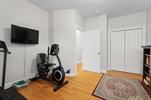 20 Webster Ln Unit 20, Middletown, CT 06457 - exercise area featuring wood finished floors and baseboards