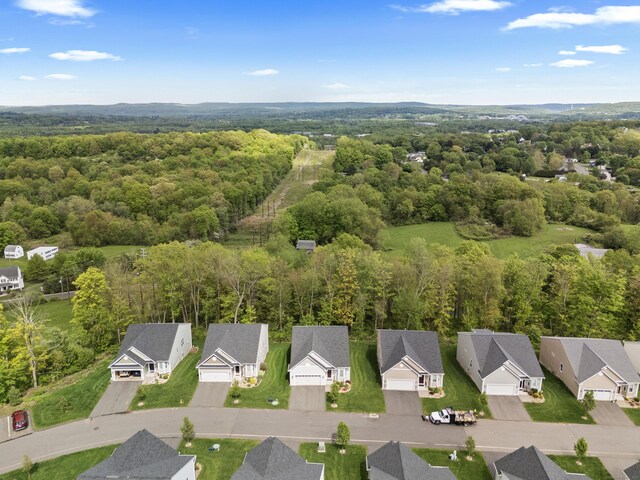 20 Webster Ln Unit 20, Middletown, CT 06457 - aerial perspective of suburban area with a heavily wooded area