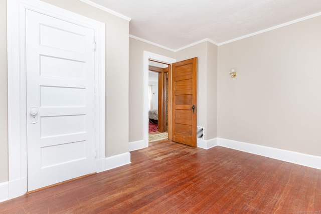 650 Broadview Ter, Hartford, CT 06106 - spare room featuring wood finished floors, baseboards, and ornamental molding