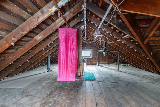 650 Broadview Ter, Hartford, CT 06106 - unfinished attic with an upstairs landing