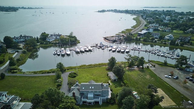 14 Great Marsh Rd, Westport, CT 06880 - view of property location with a large body of water and a marina