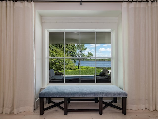7 Hanna Ln, Essex, CT 06426 - detailed view of wood finished floors and nearby water