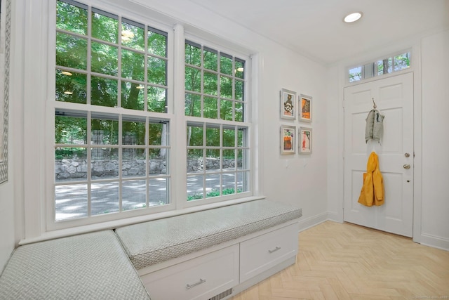 49 Dogwood Ln, New Canaan, CT 06840 - foyer entrance with recessed lighting and baseboards