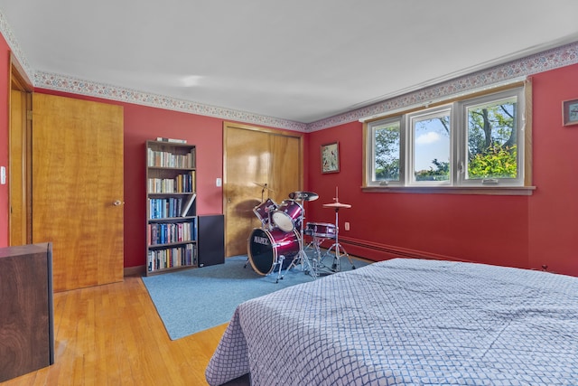 241 Clarks Falls Rd, North Stonington, CT 06359 - bedroom with wood finished floors and a closet