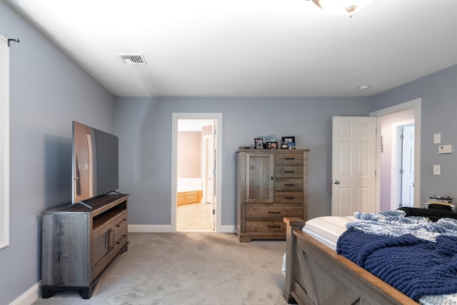 123 Cobblestone Dr, Southington, CT 06479 - bedroom with light colored carpet, baseboards, and connected bathroom