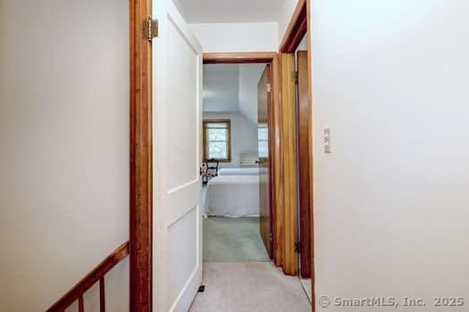 32 Lenox Ave, Norwalk, CT 06854 - hall with light colored carpet and lofted ceiling