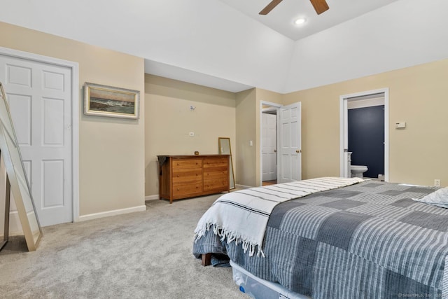 15 Westwood Rd, Essex, CT 06442 - carpeted bedroom featuring baseboards, a ceiling fan, and recessed lighting