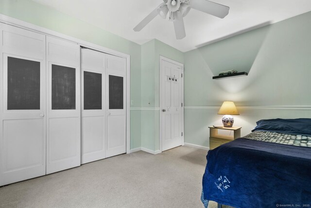 15 Westwood Rd, Essex, CT 06442 - bedroom featuring carpet flooring, baseboards, and ceiling fan