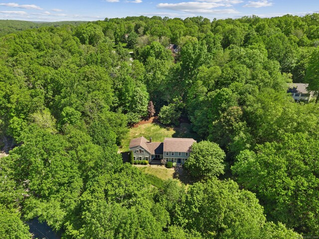 15 Westwood Rd, Essex, CT 06442 - view from above of property featuring a heavily wooded area