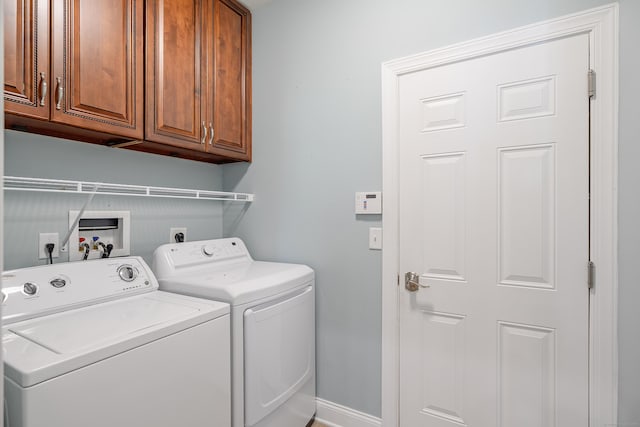 18 Brookside Ct Unit 18, Newtown, CT 06470 - laundry room featuring cabinet space, washing machine and clothes dryer, and baseboards