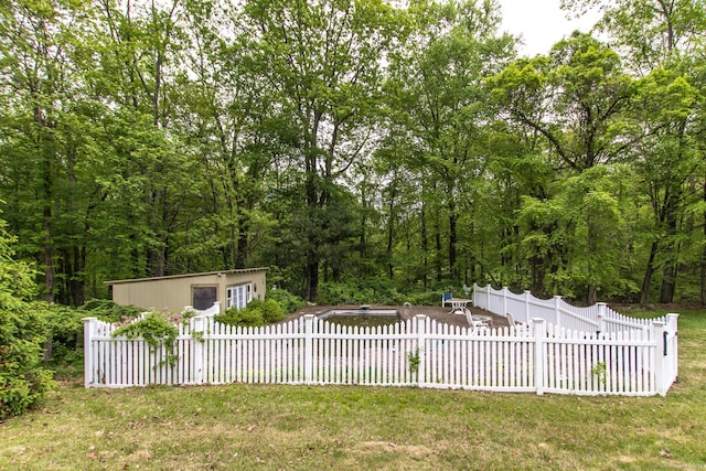 95 Vista Rd, Wilton, CT 06897 - view of swimming pool featuring a forest view