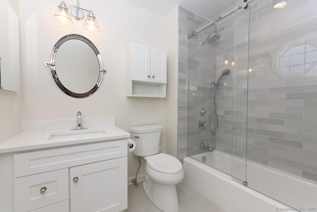 11 Norman Ln, Darien, CT 06820 - full bath featuring vanity, enclosed tub / shower combo, and tile patterned flooring