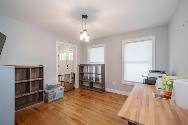 917 N Grand St, Suffield, CT 06093 - office featuring light wood-style flooring and baseboards