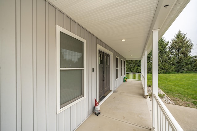 917 N Grand St, Suffield, CT 06093 - view of patio / terrace featuring covered porch
