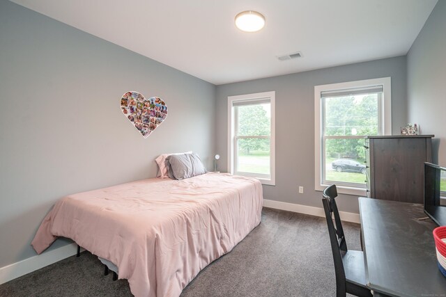 917 N Grand St, Suffield, CT 06093 - bedroom featuring baseboards and dark colored carpet