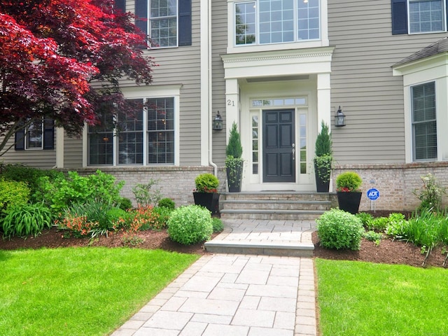 21 Pheasant Hill Rd, Canton, CT 06019 - view of exterior entry with brick siding