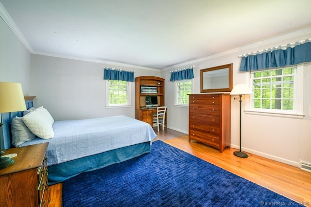 7 Indian Trl, Woodbridge, CT 06525 - bedroom featuring wood finished floors, crown molding, and baseboards