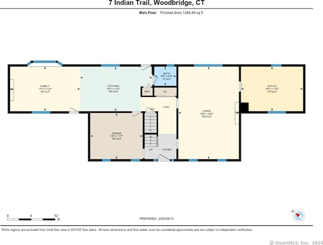 7 Indian Trl, Woodbridge, CT 06525 - property floor plan