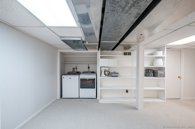 7 Indian Trl, Woodbridge, CT 06525 - finished basement with carpet flooring, washing machine and dryer, and baseboards